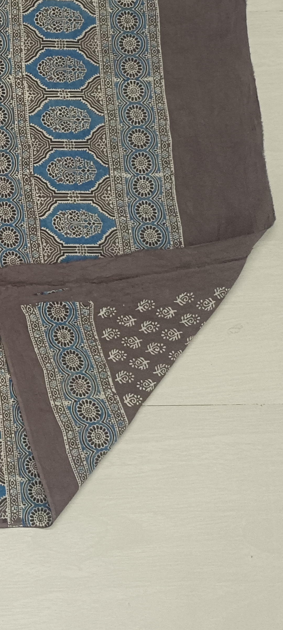 handmade natural dye ajrakh cotton saree handmade natural dye ajrakh cotton saree